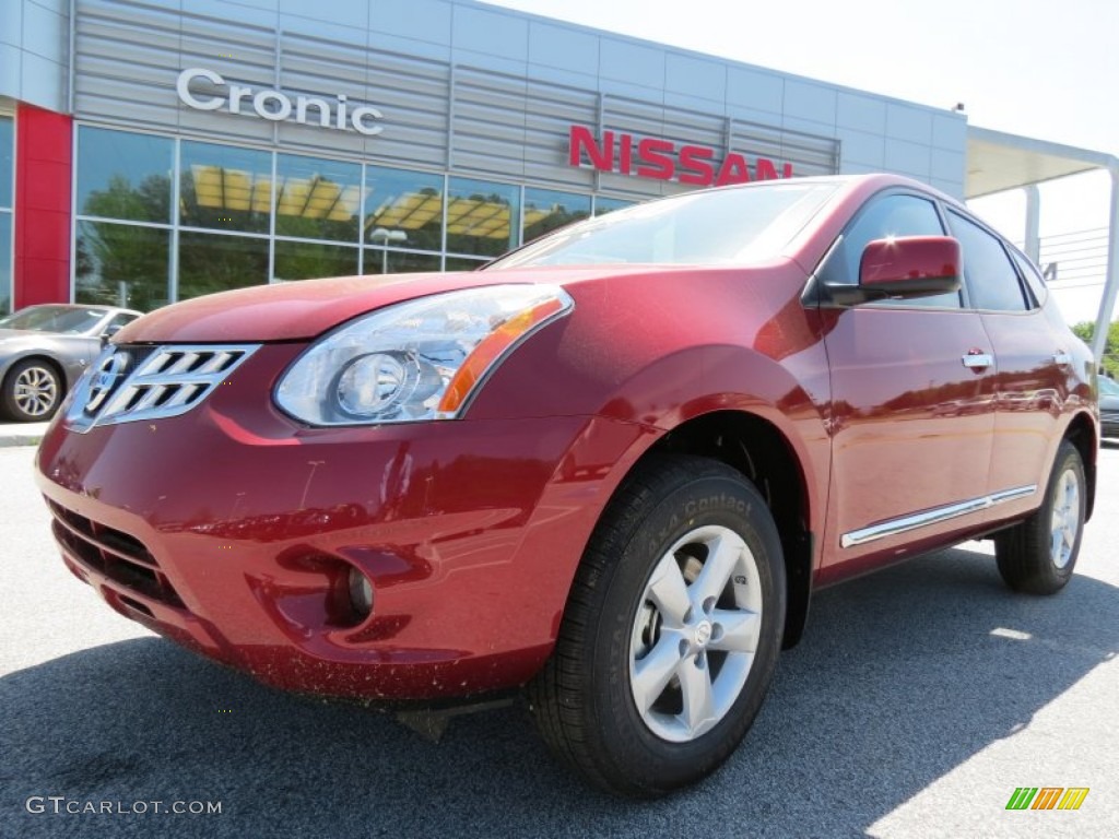 2013 Rogue S - Cayenne Red / Black photo #1