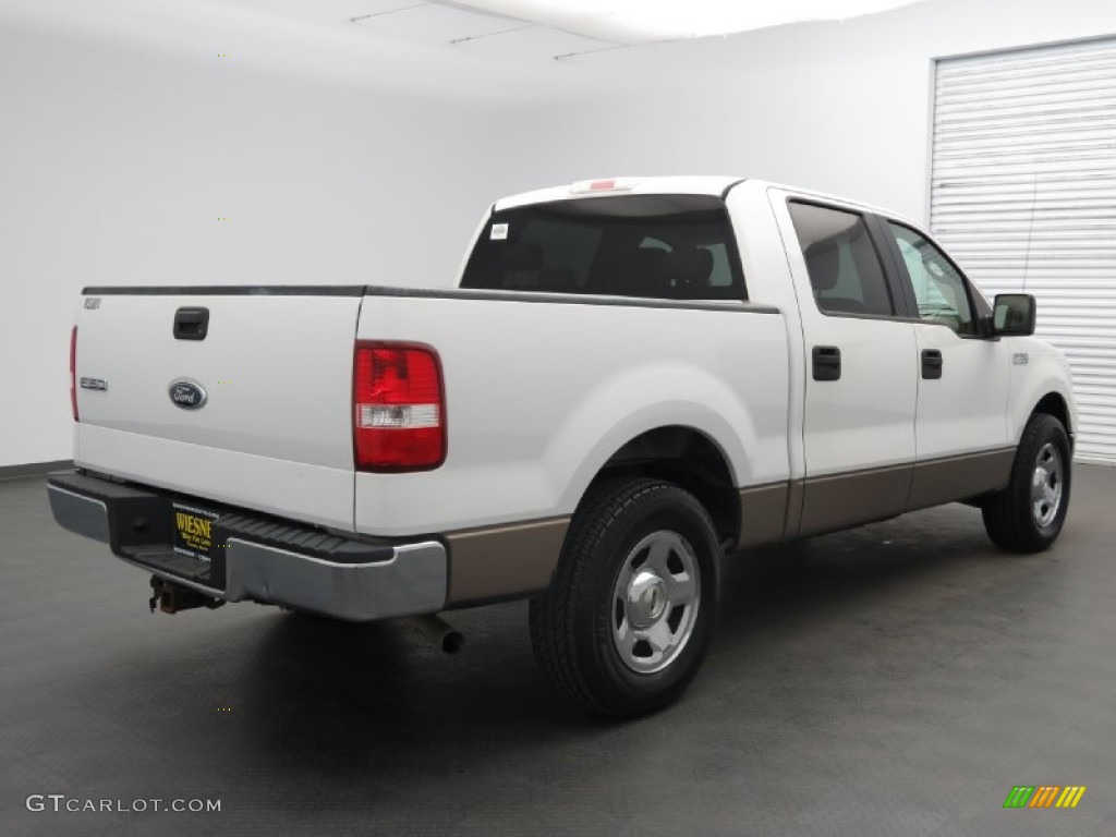 2005 F150 XLT SuperCrew - Oxford White / Medium Flint Grey photo #3