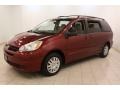 2005 Salsa Red Pearl Toyota Sienna LE  photo #3