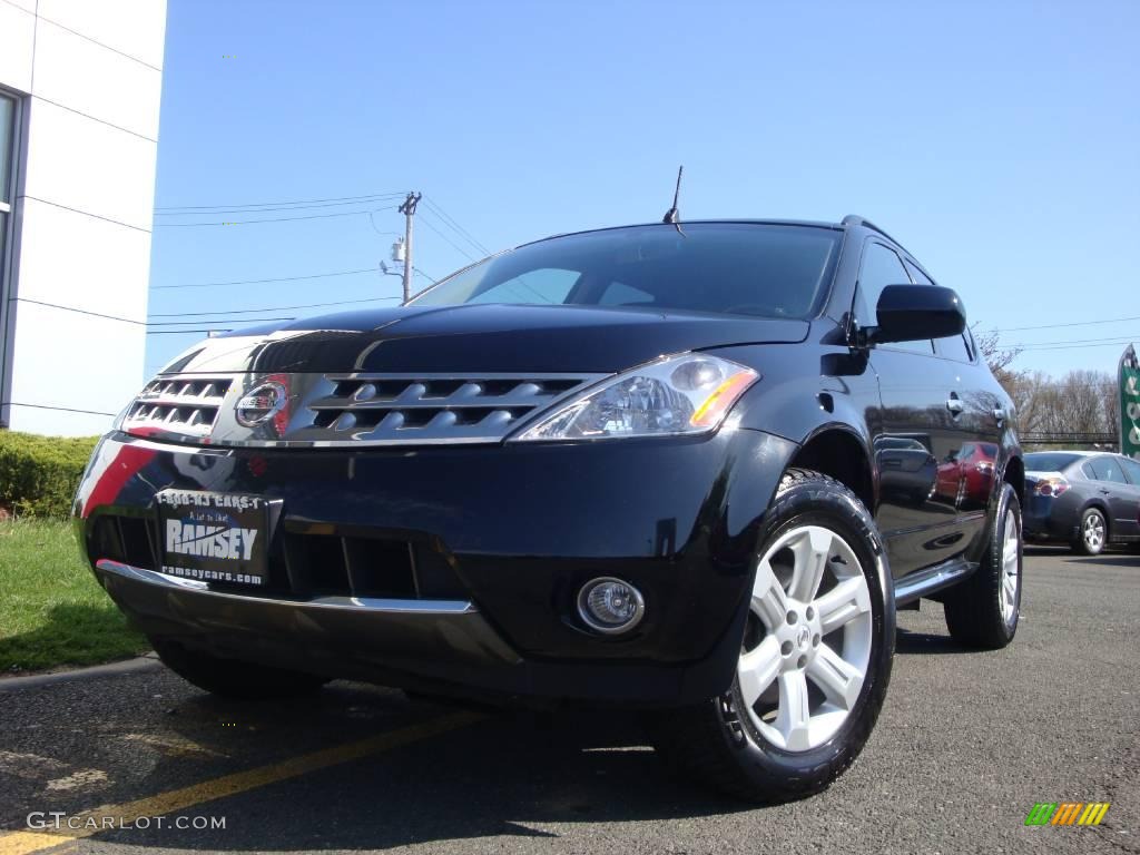 2006 Murano SL AWD - Super Black / Charcoal photo #2