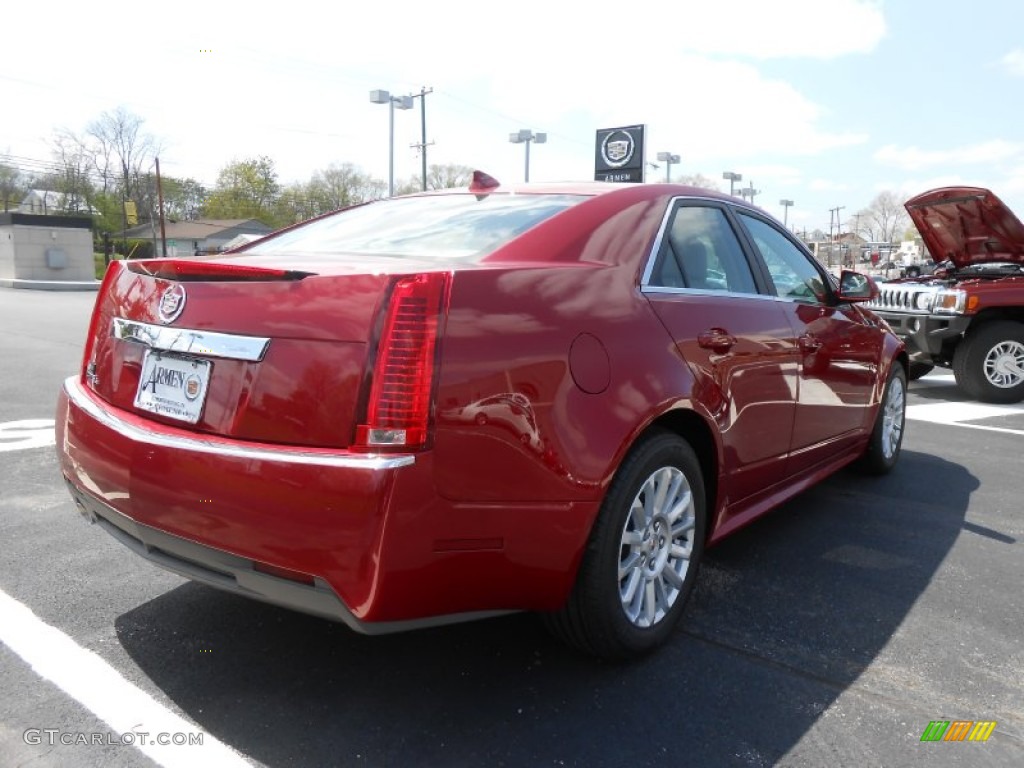 2013 CTS 4 3.0 AWD Sedan - Crystal Red Tintcoat / Cashmere/Cocoa photo #5
