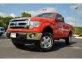 2013 Race Red Ford F150 XLT Regular Cab 4x4  photo #1