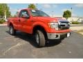 2013 Race Red Ford F150 XLT Regular Cab 4x4  photo #3