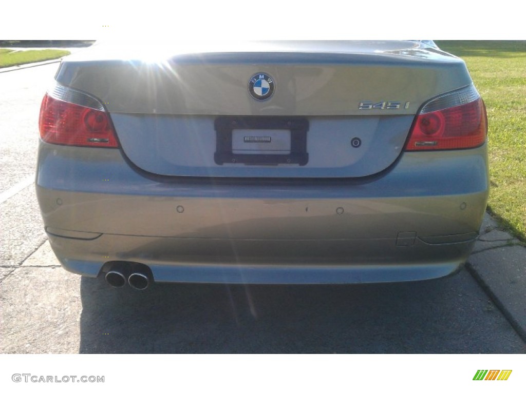 2005 5 Series 545i Sedan - Amethyst Grey Metallic / Black photo #8