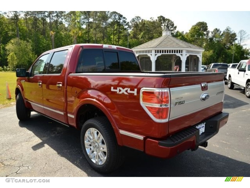 Ruby Red Metallic 2013 Ford F150 Platinum SuperCrew 4x4 Exterior Photo #80124504