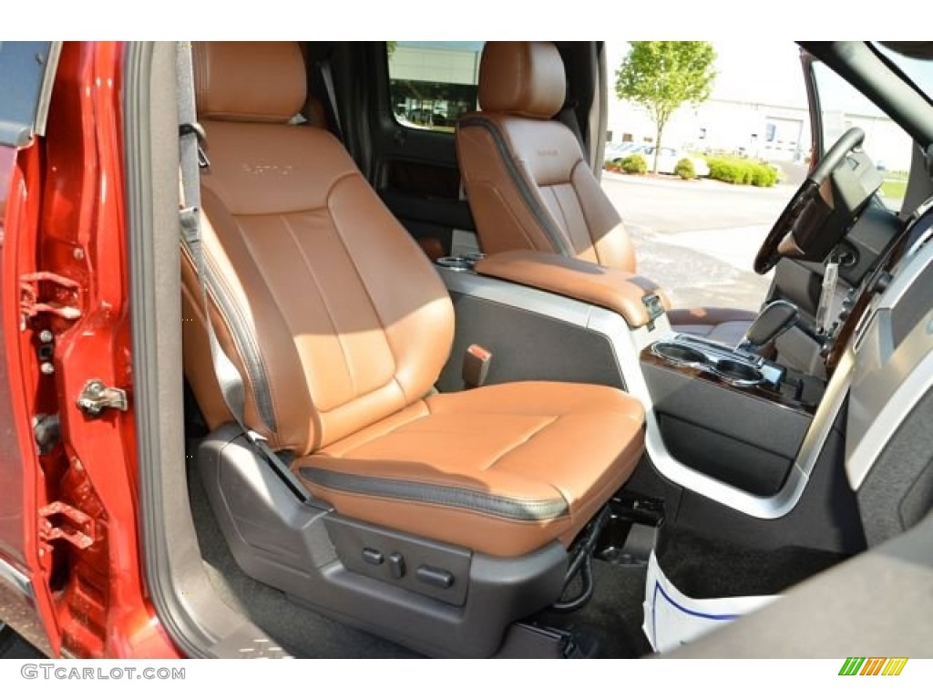 2013 Ford F150 Platinum SuperCrew 4x4 Front Seat Photo #80124701