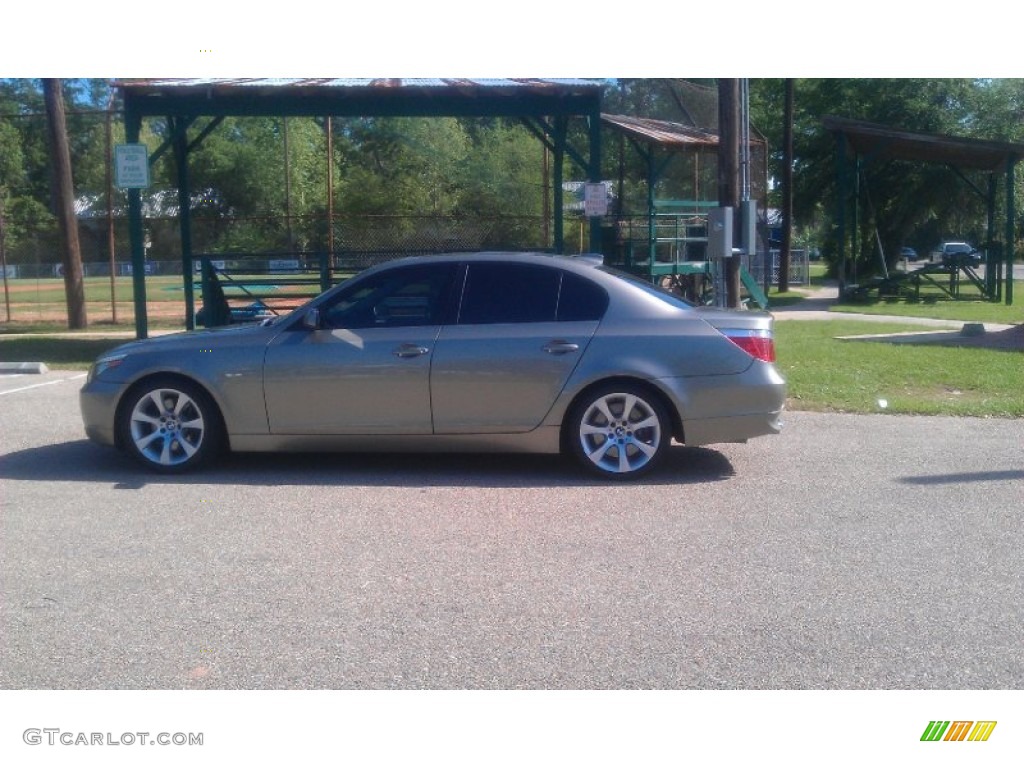 2005 5 Series 545i Sedan - Amethyst Grey Metallic / Black photo #45