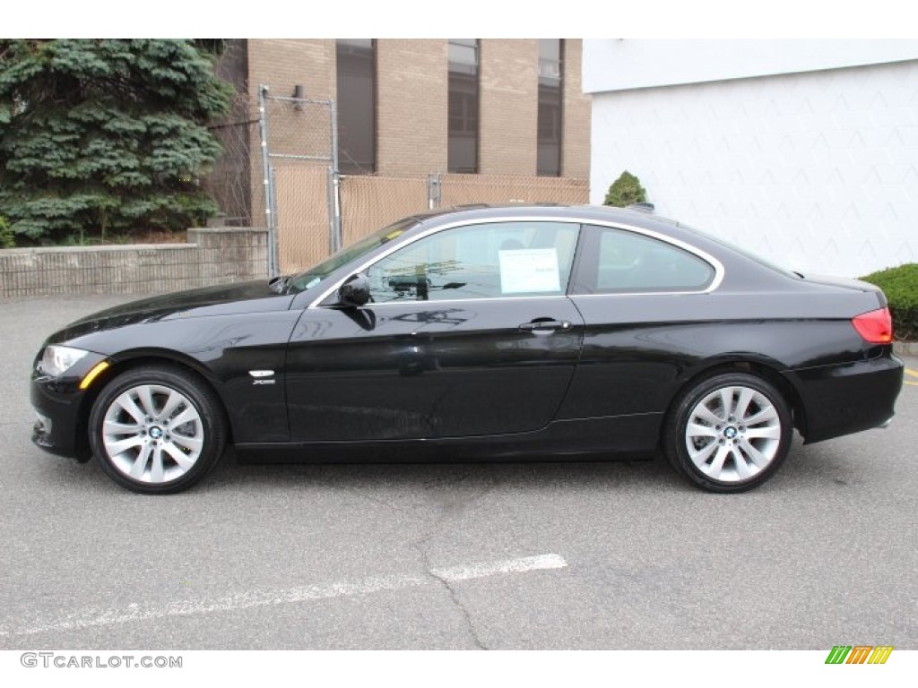 Black Sapphire Metallic 2013 BMW 3 Series 328i xDrive Coupe Exterior Photo #80125035
