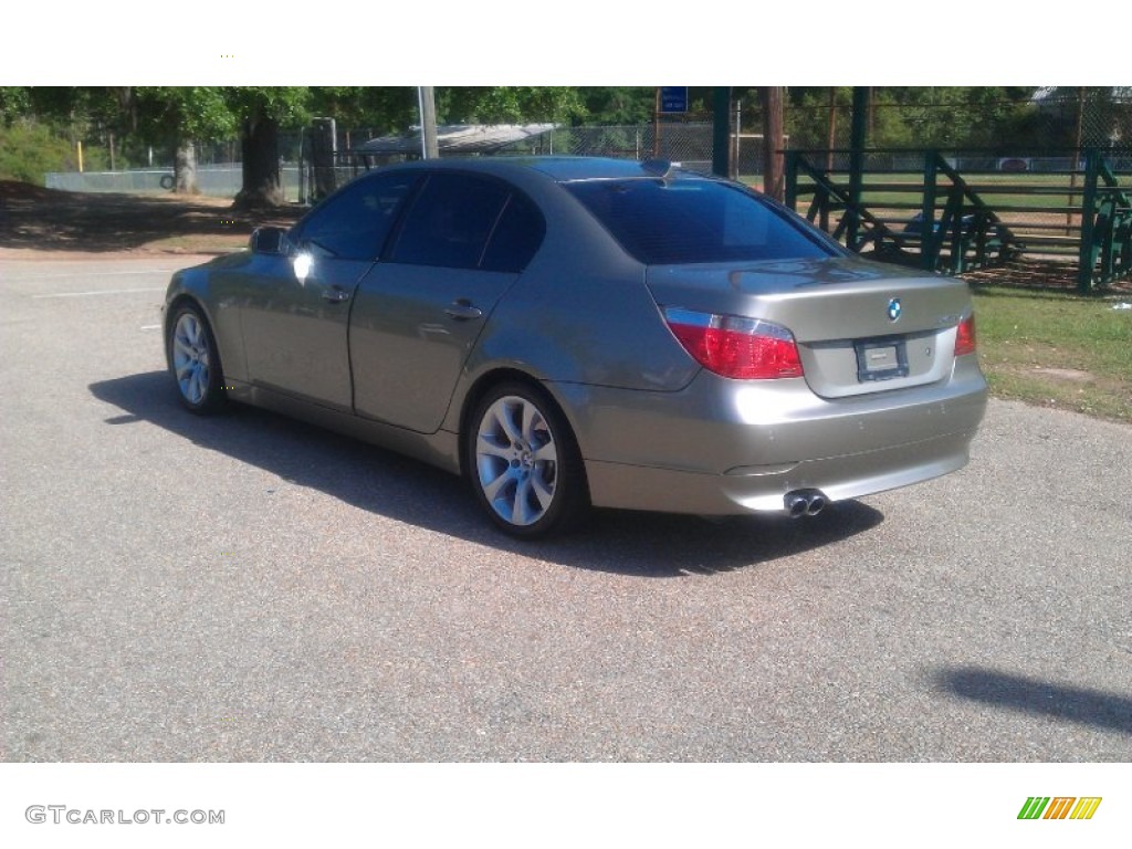 2005 5 Series 545i Sedan - Amethyst Grey Metallic / Black photo #47