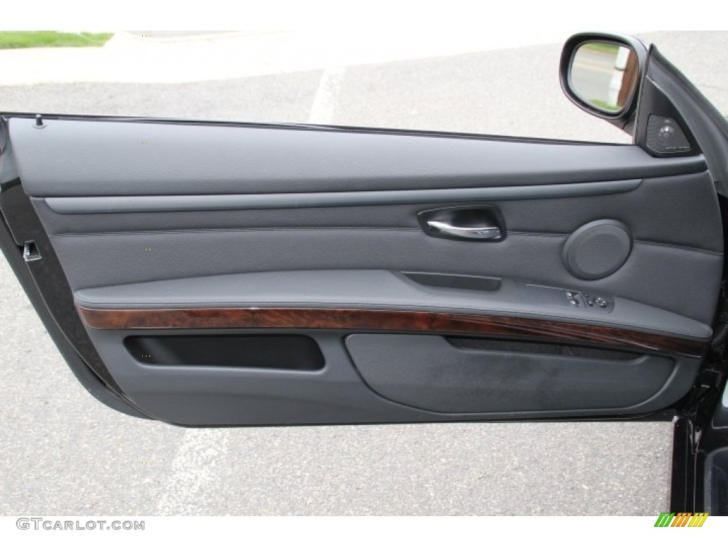 2013 BMW 3 Series 328i xDrive Coupe Black Door Panel Photo #80125053