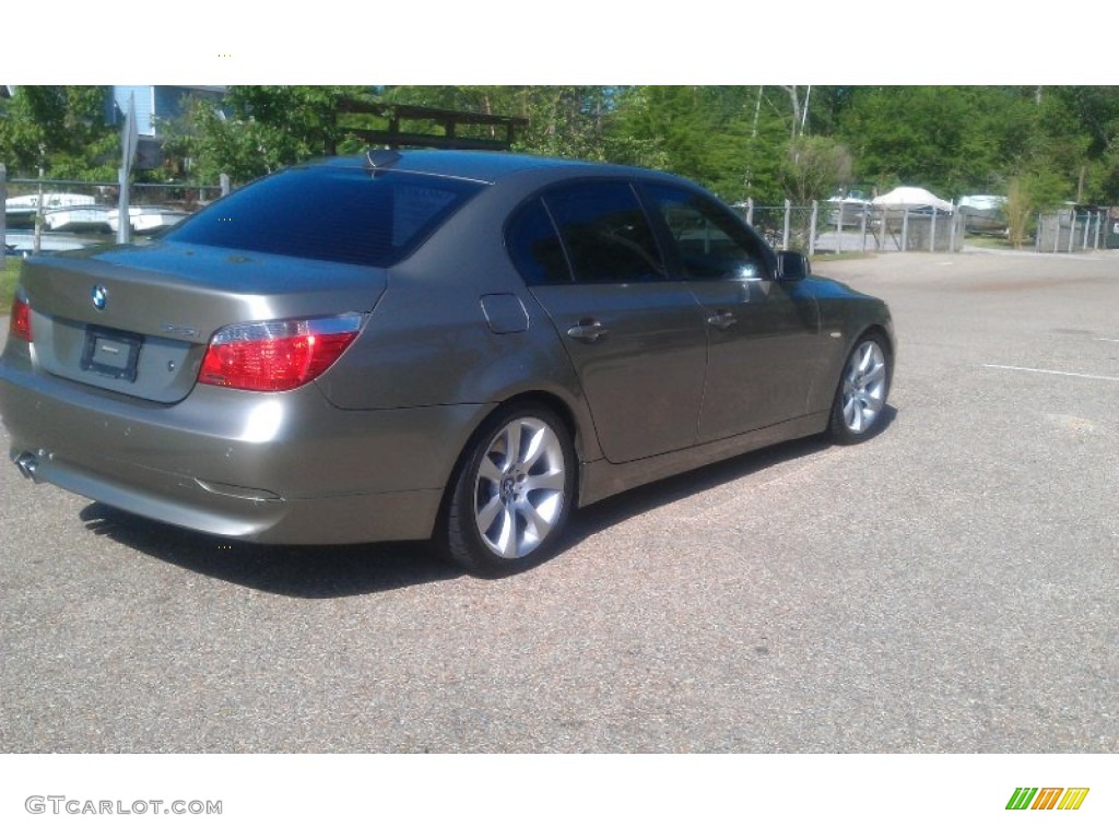 2005 5 Series 545i Sedan - Amethyst Grey Metallic / Black photo #48