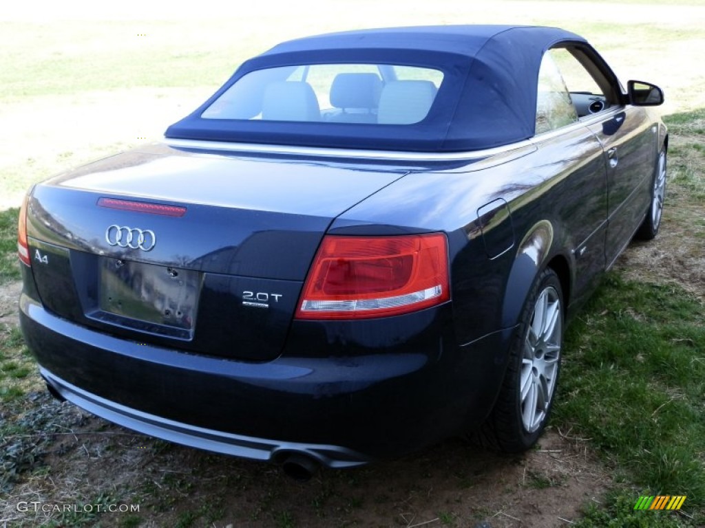 2009 A4 2.0T quattro Cabriolet - Moro Blue Pearl Effect / Beige photo #3