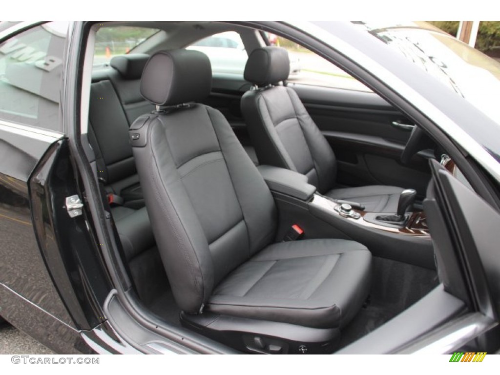 Black Interior 2013 BMW 3 Series 328i xDrive Coupe Photo #80125386