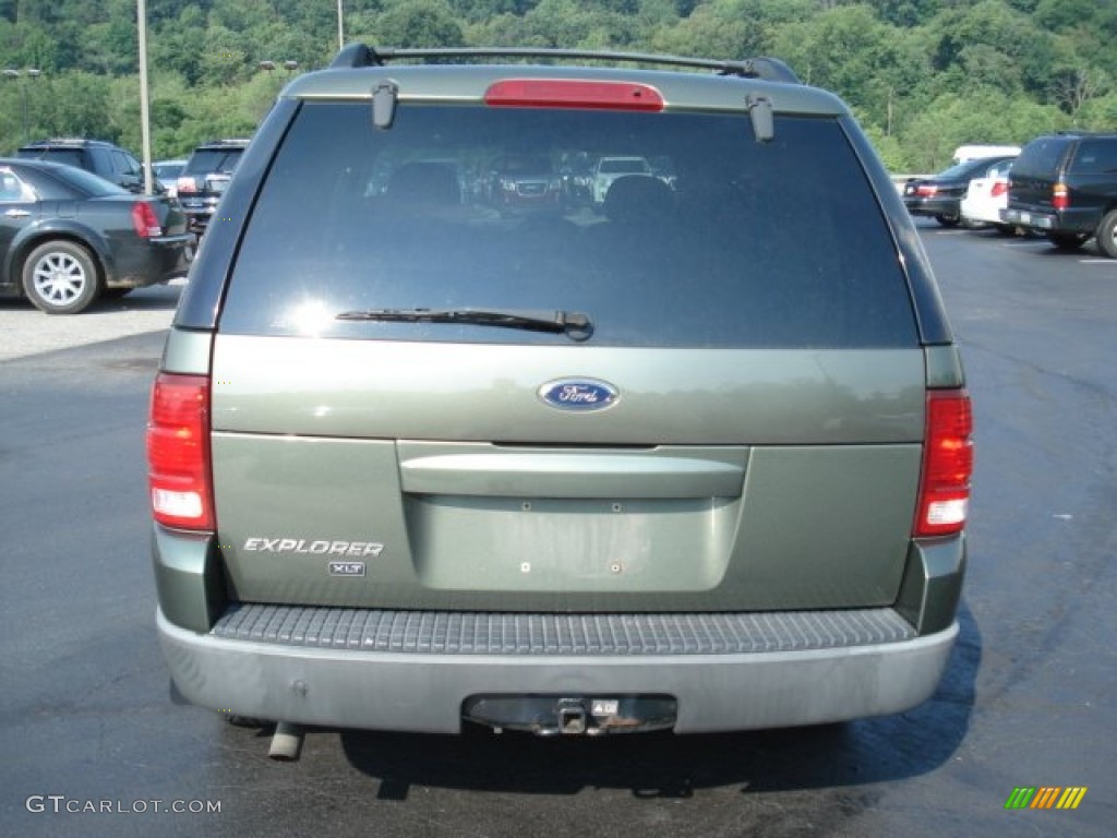 2003 Explorer XLT 4x4 - Estate Green Metallic / Midnight Gray photo #5