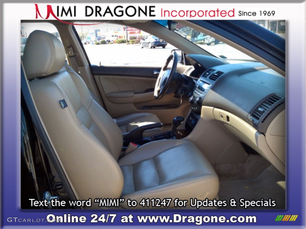 2006 Accord EX-L Sedan - Nighthawk Black Pearl / Ivory photo #16