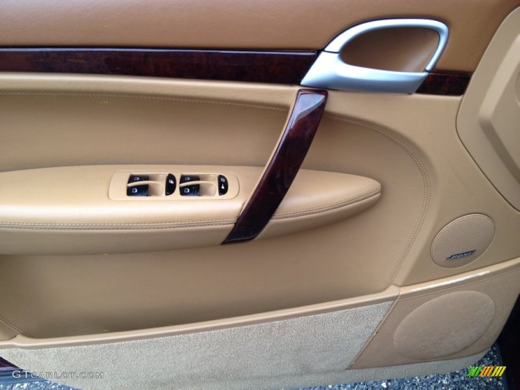 2006 Porsche Cayenne S Havanna/Sand Beige Door Panel Photo #80126758