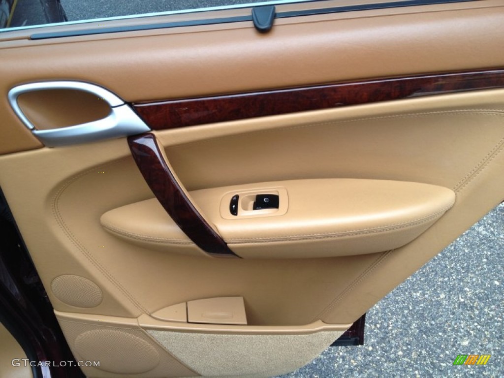 2006 Porsche Cayenne S Havanna/Sand Beige Door Panel Photo #80126964