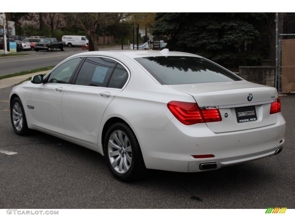 2011 7 Series 750Li xDrive Sedan - Mineral White Metallic / Saddle/Black Nappa Leather photo #7