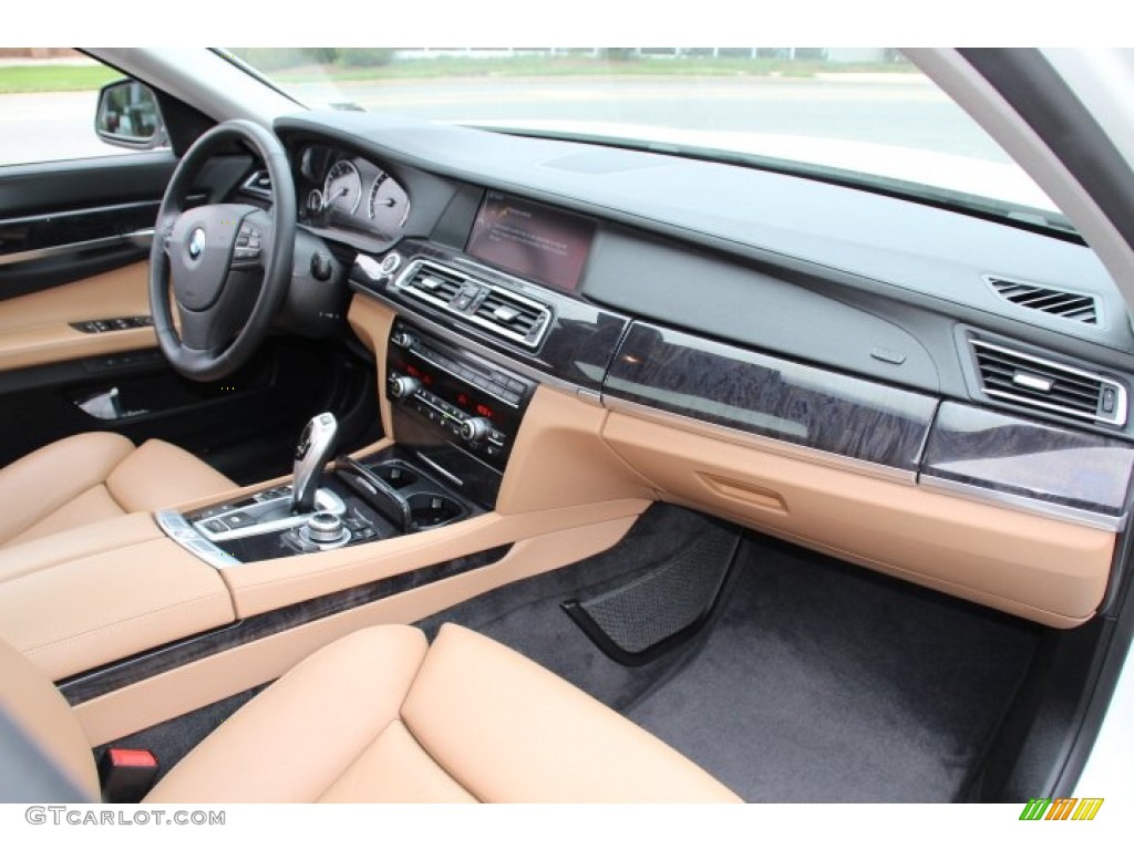 2011 7 Series 750Li xDrive Sedan - Mineral White Metallic / Saddle/Black Nappa Leather photo #27