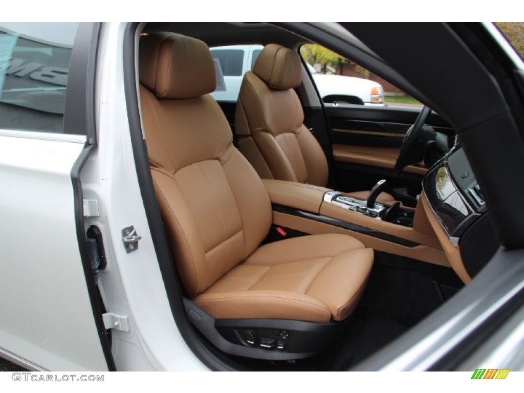 2011 7 Series 750Li xDrive Sedan - Mineral White Metallic / Saddle/Black Nappa Leather photo #29