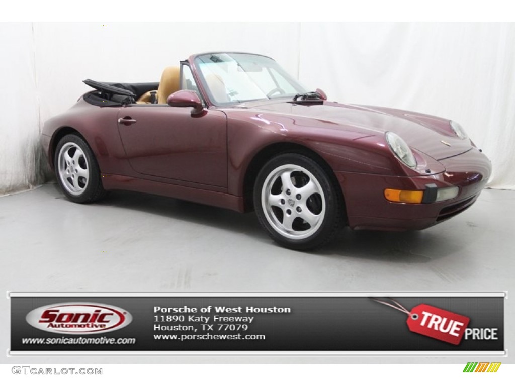 1996 911 Carrera Cabriolet - Arena Red Metallic / Cashmere Beige photo #1