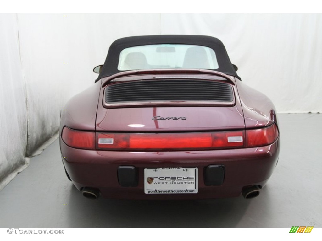 1996 911 Carrera Cabriolet - Arena Red Metallic / Cashmere Beige photo #8