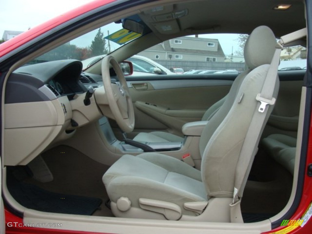 2006 Solara SE Coupe - Absolutely Red / Ivory photo #7
