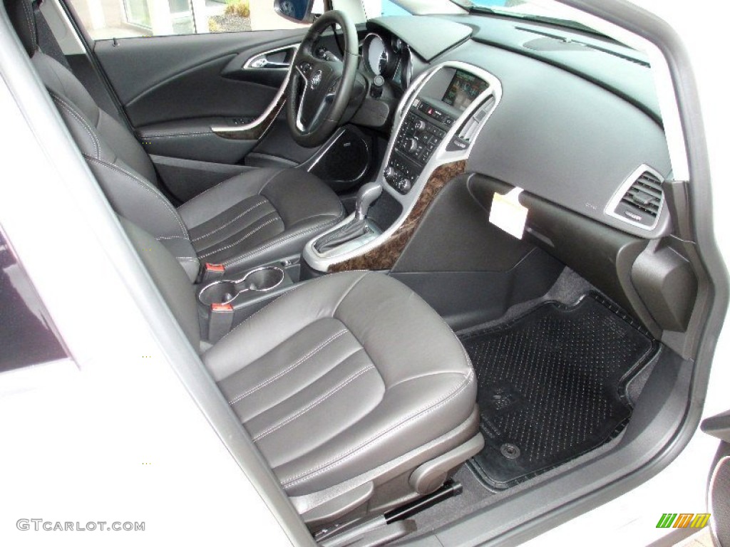 Ebony Interior 2013 Buick Verano Premium Photo #80130330