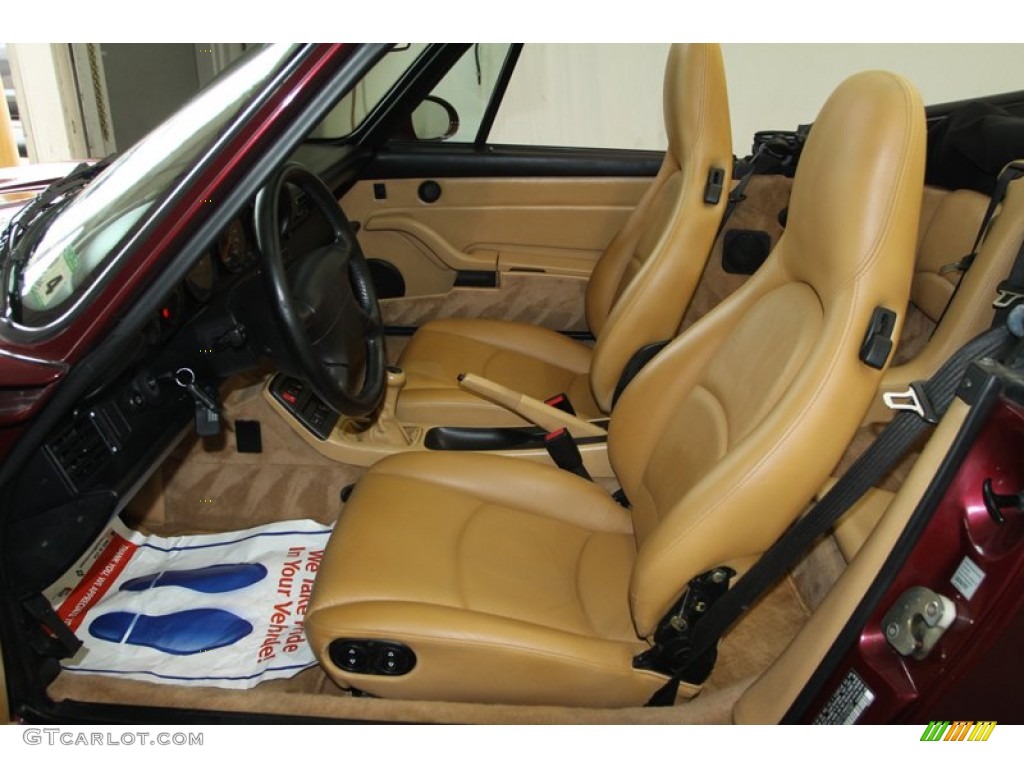 1996 Porsche 911 Carrera Cabriolet Front Seat Photo #80130345