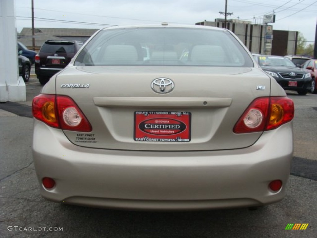 2010 Corolla LE - Desert Sand Metallic / Bisque photo #5