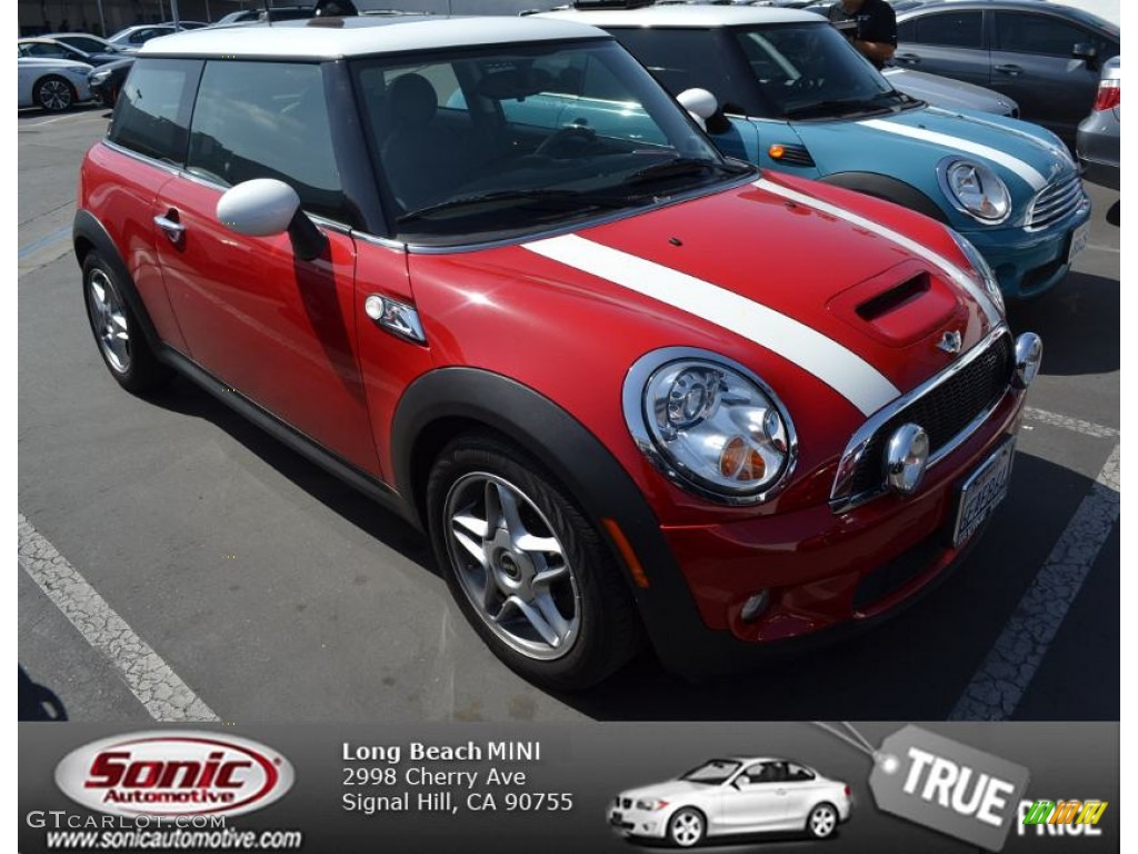 2008 Cooper S Hardtop - Chili Red / Punch Carbon Black photo #1