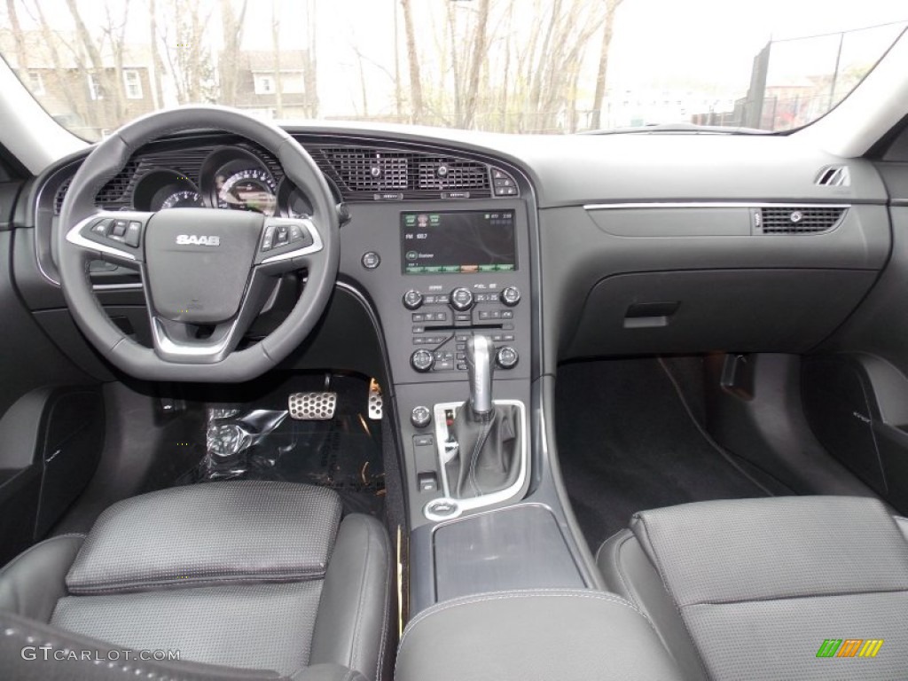 2011 Saab 9-5 Aero XWD Sedan Jet Black Dashboard Photo #80133703