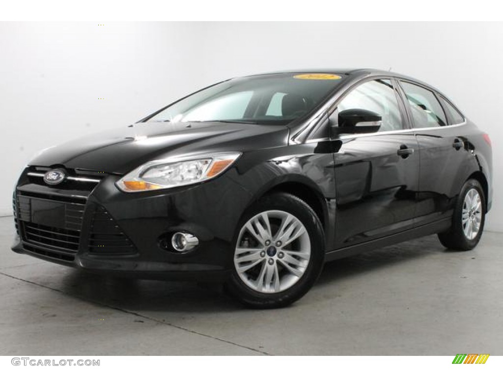 Tuxedo Black Metallic 2012 Ford Focus SEL Sedan Exterior Photo #80134080