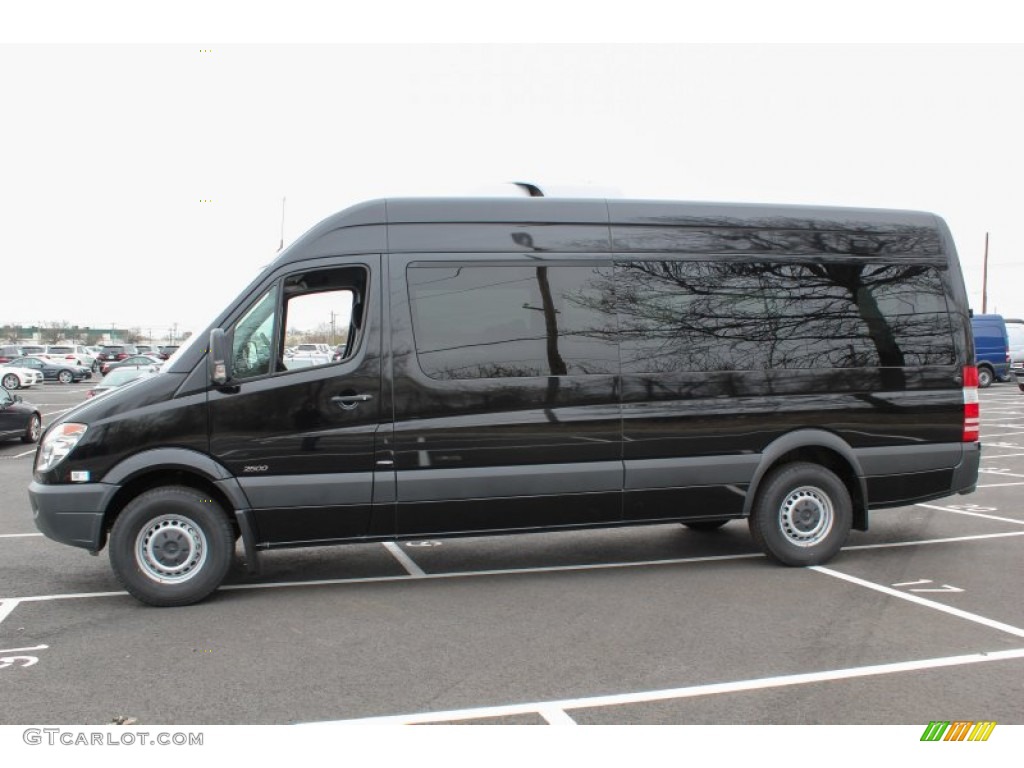 Jet Black 2013 Mercedes-Benz Sprinter 2500 High Roof Passenger Van Exterior Photo #80136216