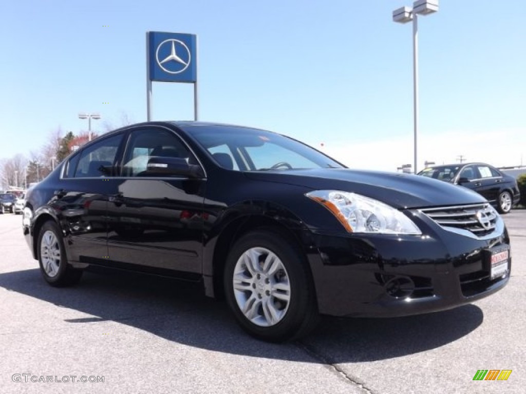 2012 Altima 2.5 SL - Super Black / Charcoal photo #3