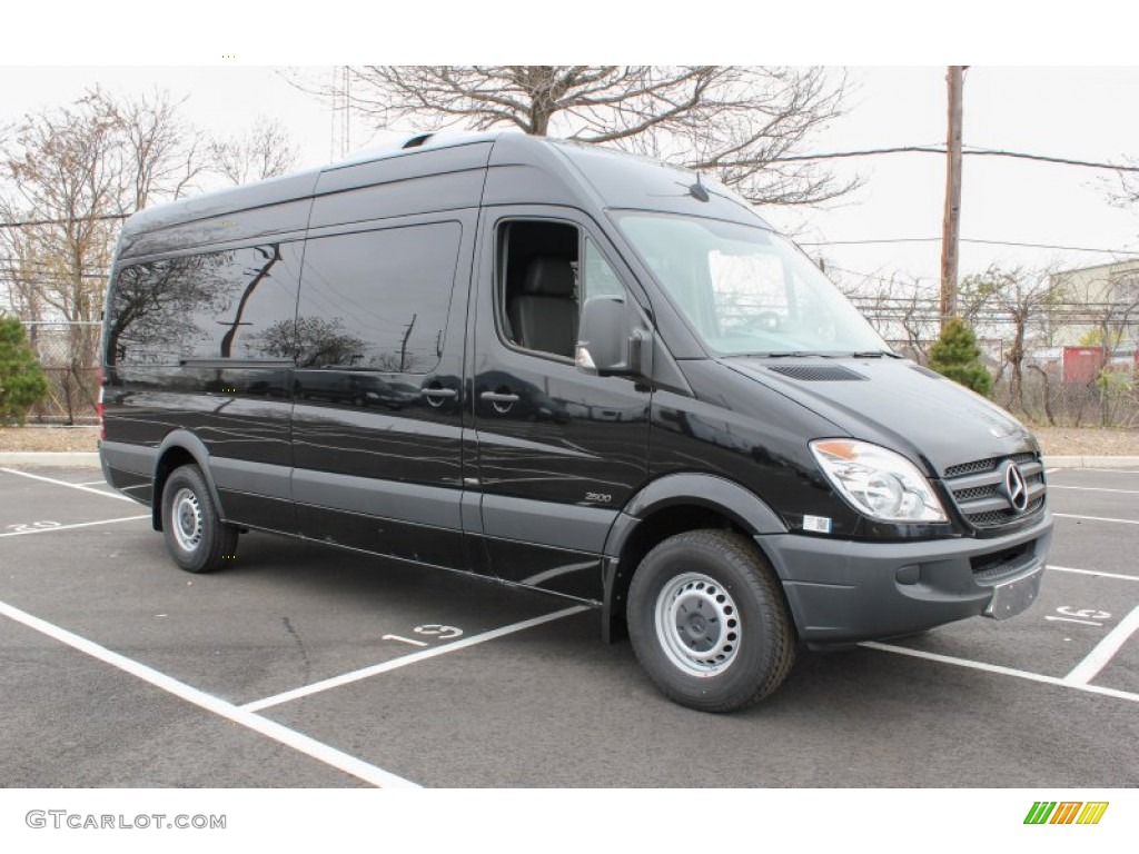 Jet Black 2013 Mercedes-Benz Sprinter 2500 High Roof Passenger Van Exterior Photo #80136309