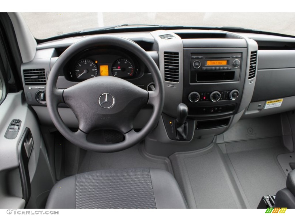 2013 Mercedes-Benz Sprinter 2500 High Roof Passenger Van Lima Black Fabric Dashboard Photo #80136412