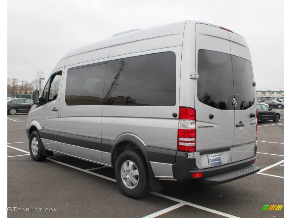 2013 Sprinter 2500 High Roof Passenger Van - Brilliant Silver Metallic / Lima Black Fabric photo #4