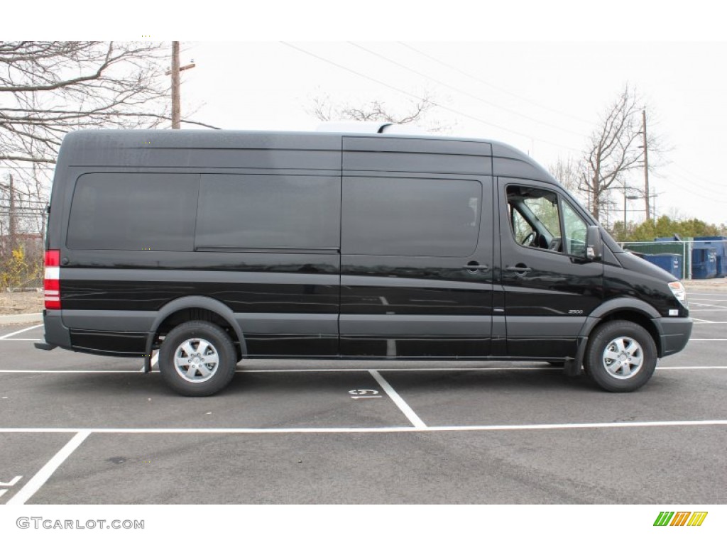 Jet Black 2013 Mercedes-Benz Sprinter 2500 High Roof Passenger Van Exterior Photo #80136932