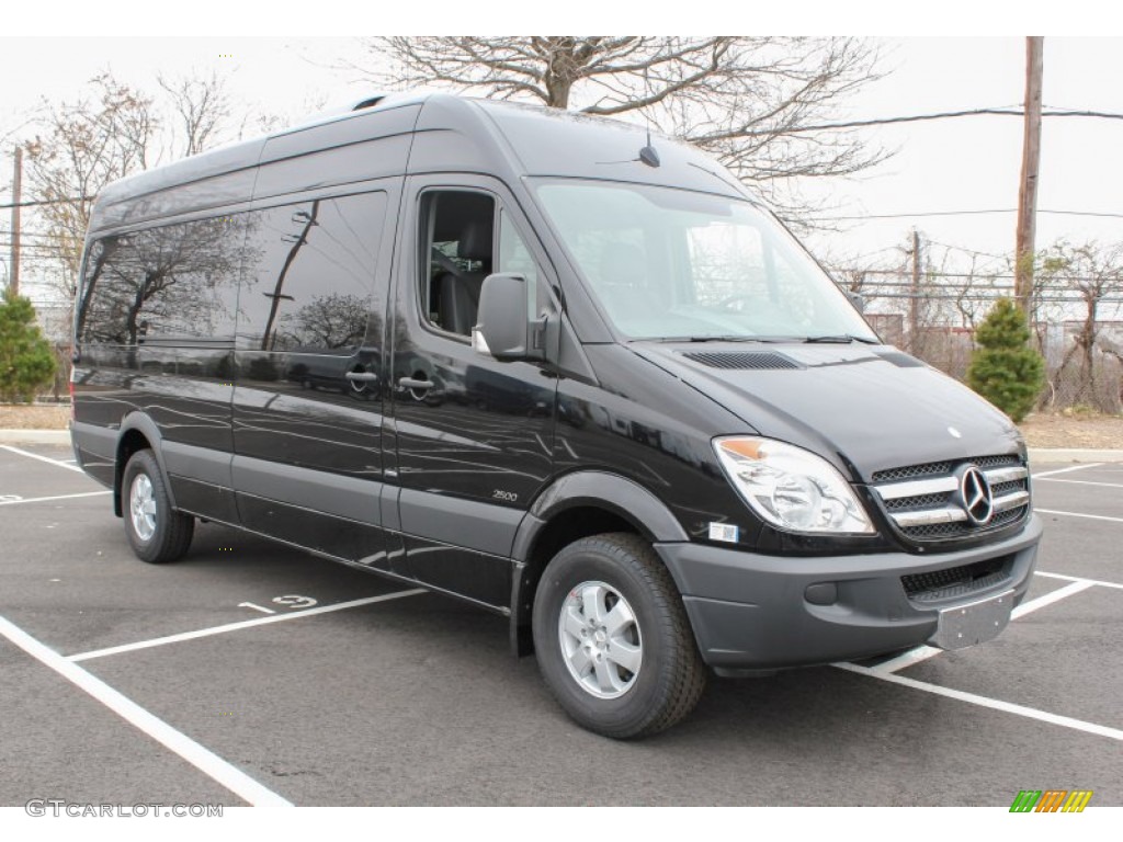 Jet Black 2013 Mercedes-Benz Sprinter 2500 High Roof Passenger Van Exterior Photo #80136957