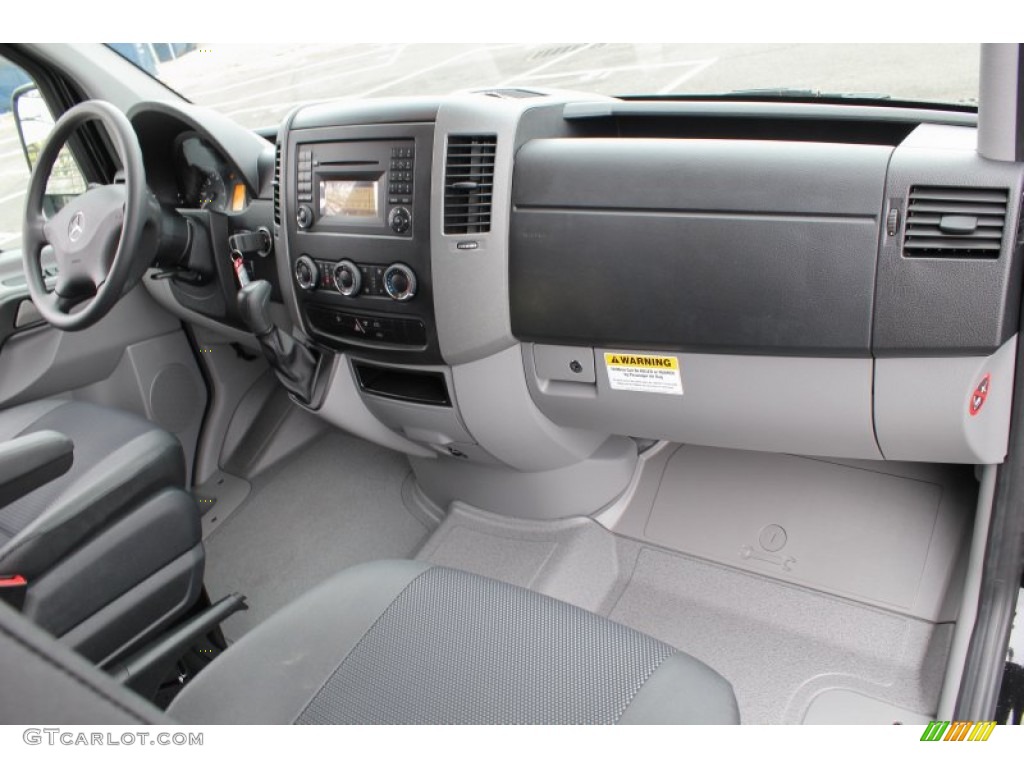 2013 Mercedes-Benz Sprinter 2500 High Roof Passenger Van Lima Black Fabric Dashboard Photo #80136972