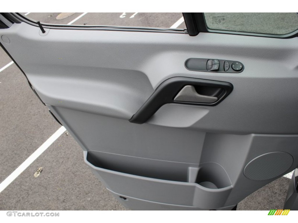 2013 Mercedes-Benz Sprinter 2500 High Roof Passenger Van Lima Black Fabric Door Panel Photo #80137004
