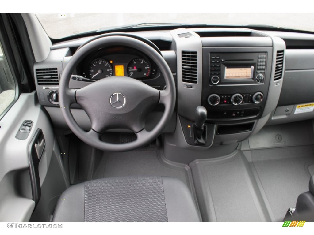 2013 Mercedes-Benz Sprinter 2500 High Roof Passenger Van Lima Black Fabric Dashboard Photo #80137050