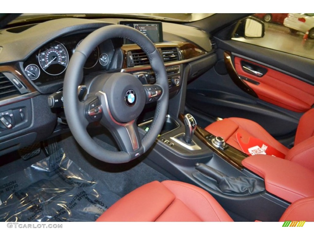 2013 3 Series 328i Sedan - Estoril Blue / Coral Red/Black photo #6