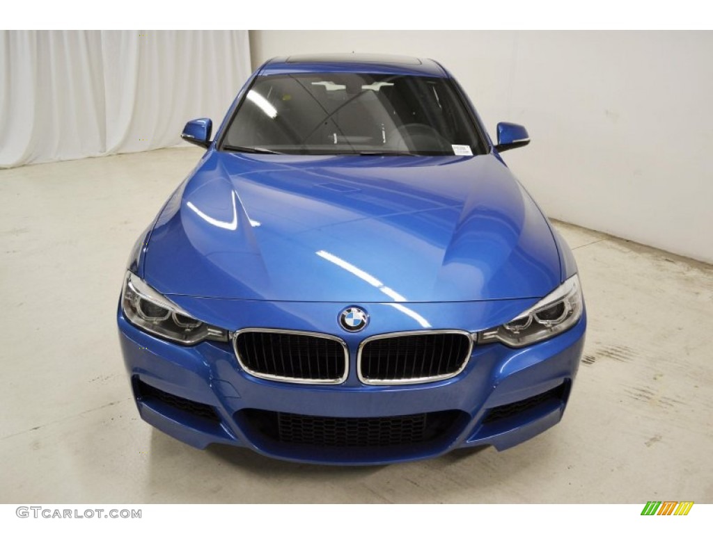 2013 3 Series 328i Sedan - Estoril Blue / Black photo #4