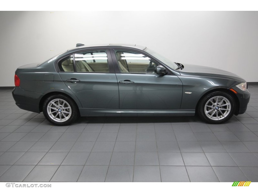 2010 3 Series 328i Sedan - Tasman Green Metallic / Beige photo #7