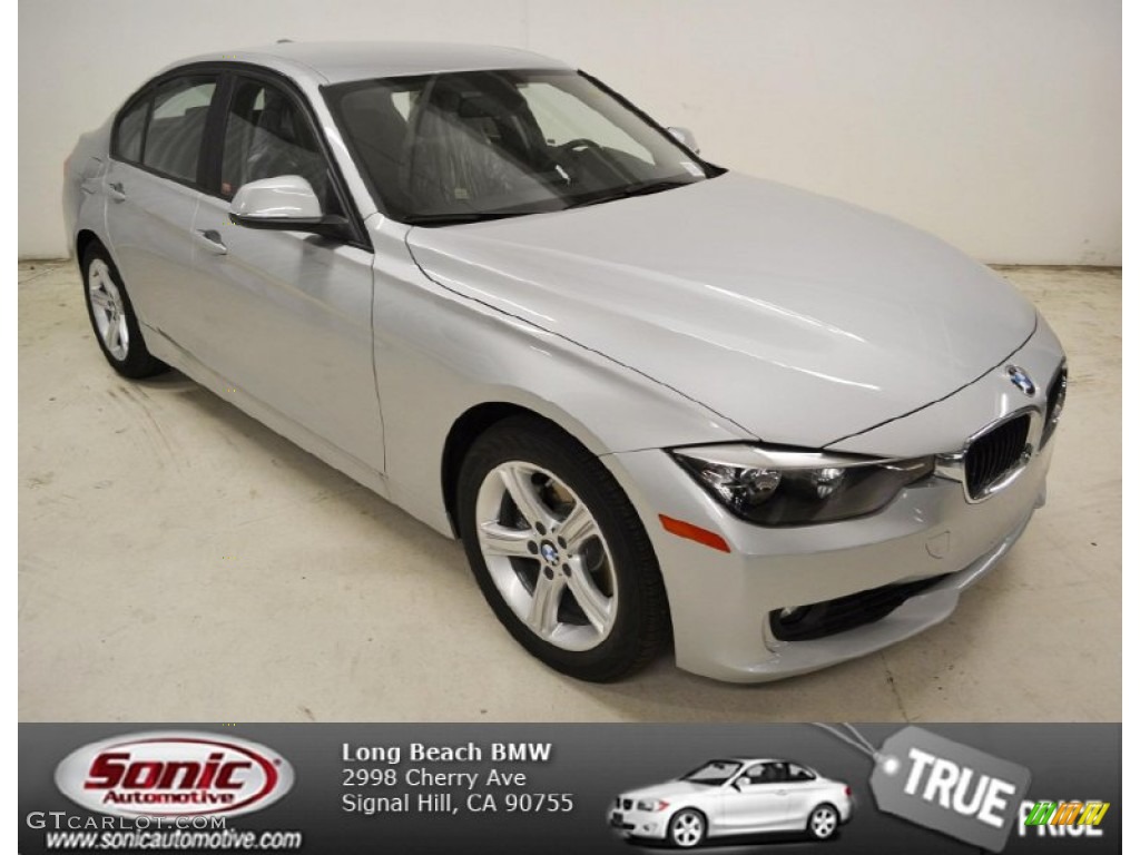 2013 3 Series 328i Sedan - Glacier Silver Metallic / Black photo #1