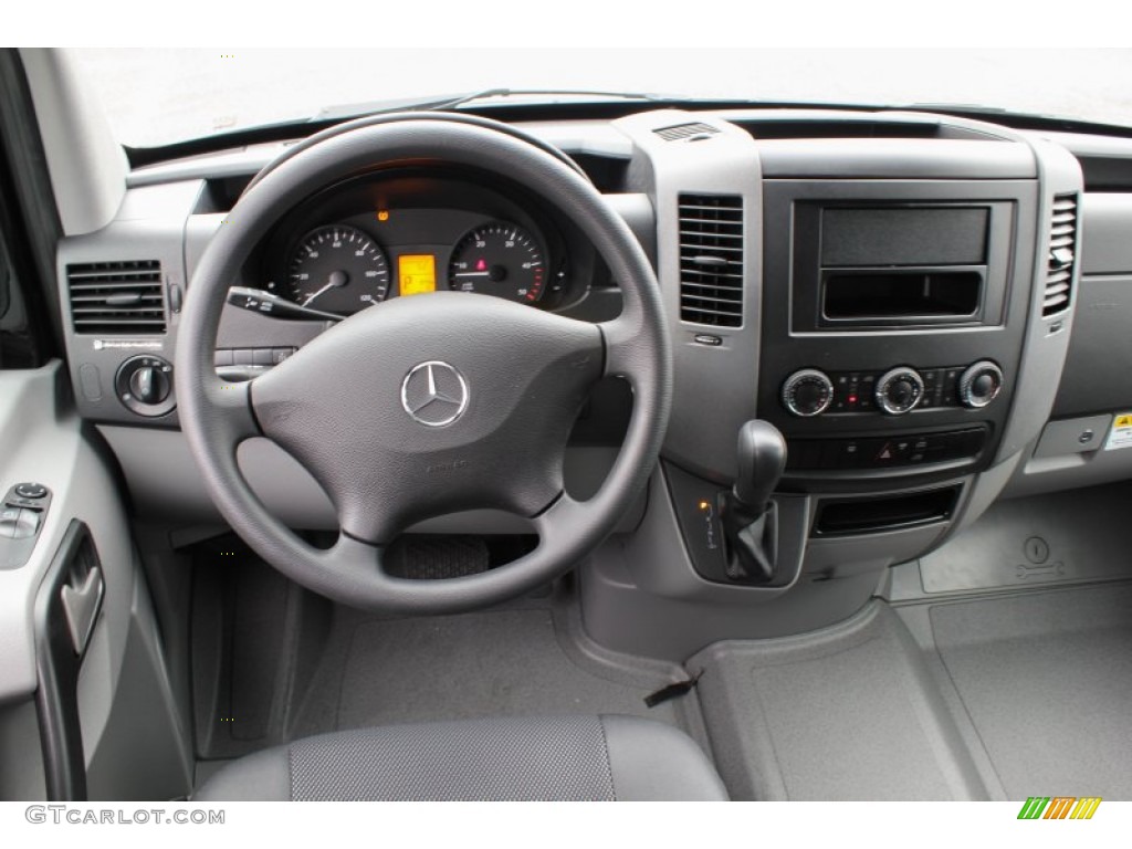 2013 Mercedes-Benz Sprinter 2500 High Roof Cargo Van Lima Black Fabric Dashboard Photo #80137703