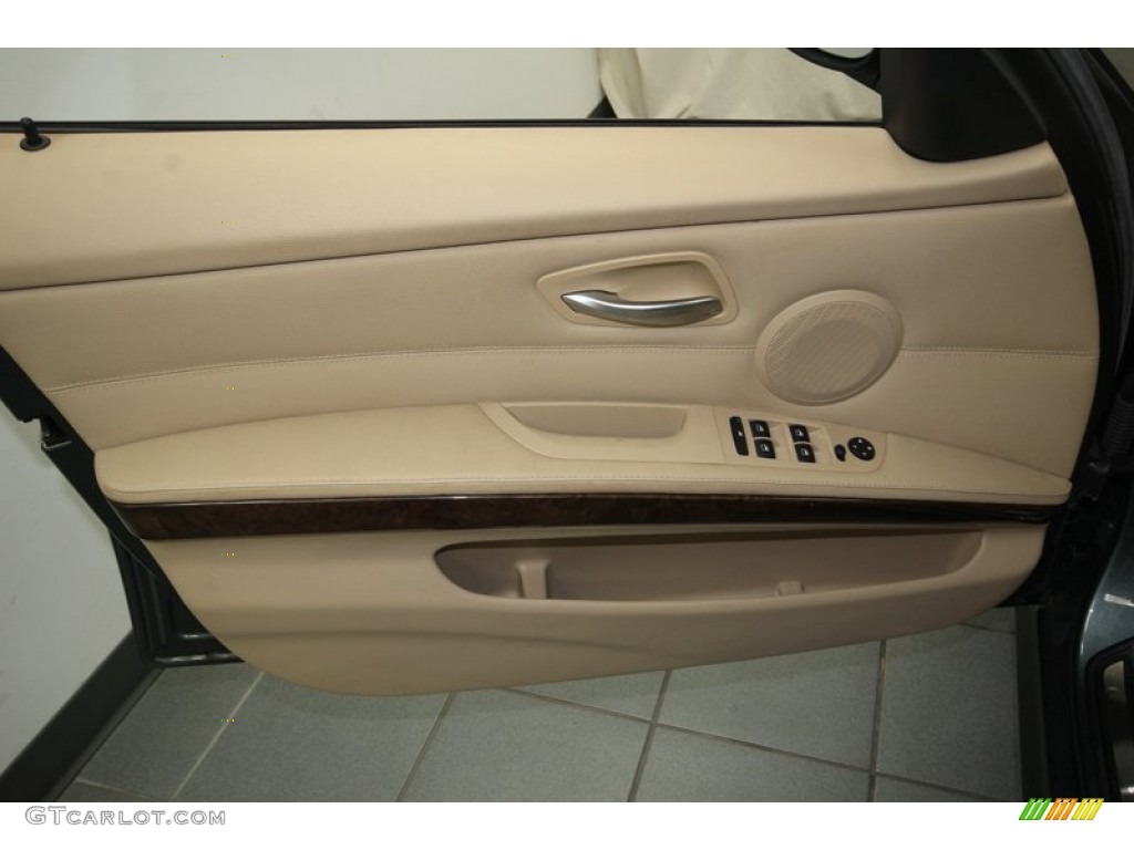 2010 BMW 3 Series 328i Sedan Beige Door Panel Photo #80137725