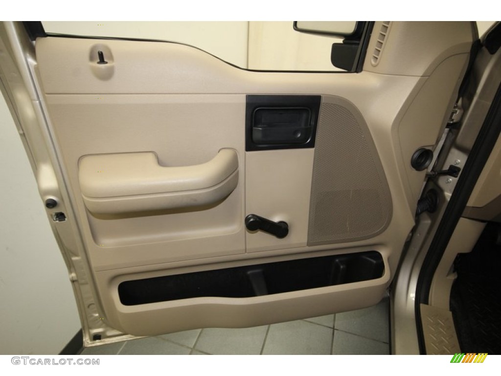 2008 Ford F150 XL Regular Cab Tan Door Panel Photo #80138481